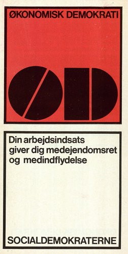 Forsiden af Socialdemokratiets pjece om økonomisk demokrati