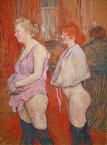 Henri de Toulouse-Lautrecs maleri fra et bordel i Paris i 1890'erne