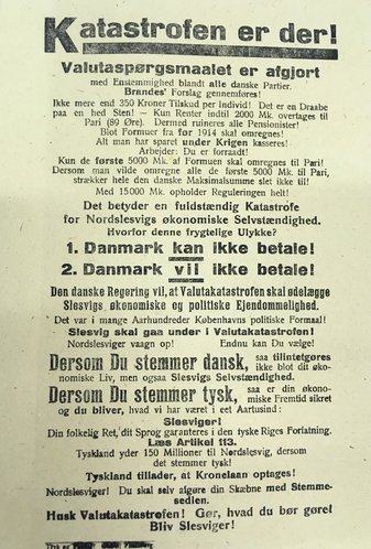 Katastrofen er der! Valutaspørgsmaalet er afgjort
