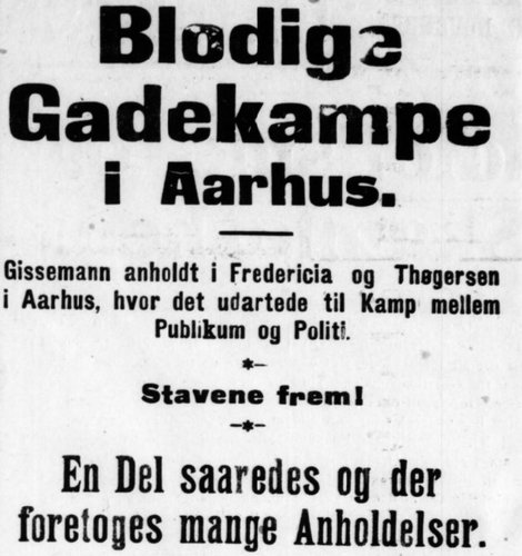 Udklip fra den københavnske avis Klassekampen