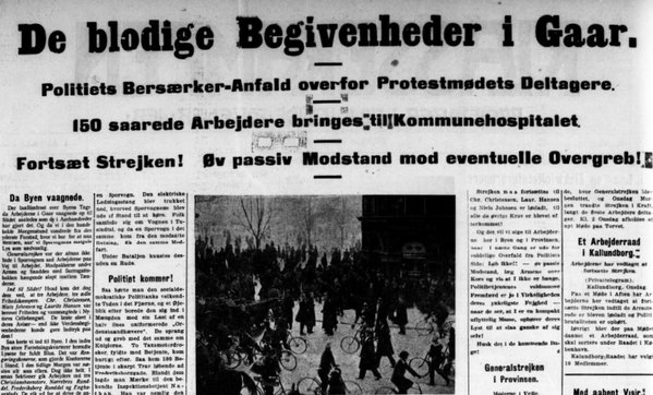 Udklip fra den københavnske avis Klassekampen