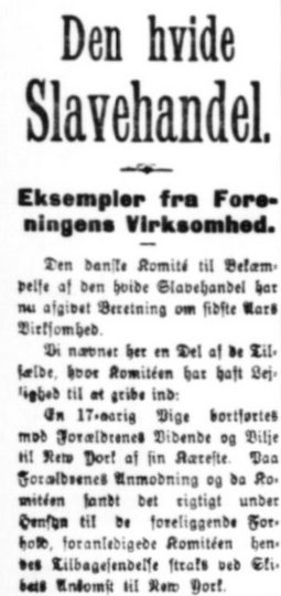 Udklip fra den københavnske avis Aftenbladet