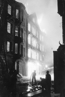Guldsmedegade i Aarhus i februar 1945