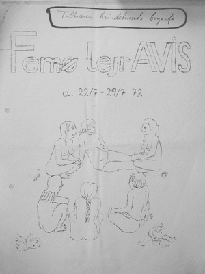 Forsiden af lejravisen