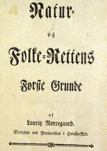 Forsiden af Natur-Rettens første Grunde