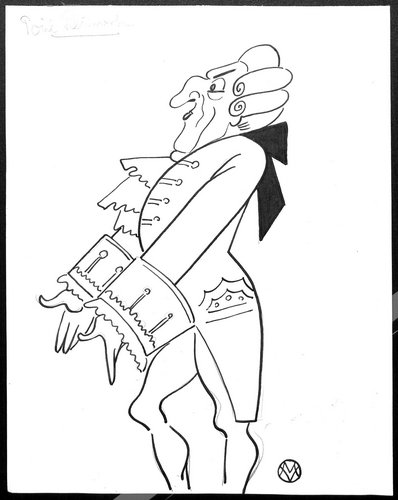 Illustration af Poul Reumert