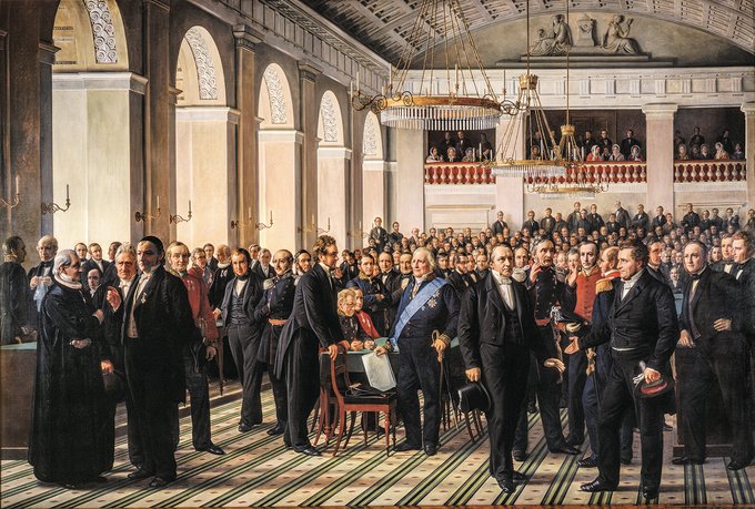 The first meeting of the National Constituent Assembly on 23 October 1848