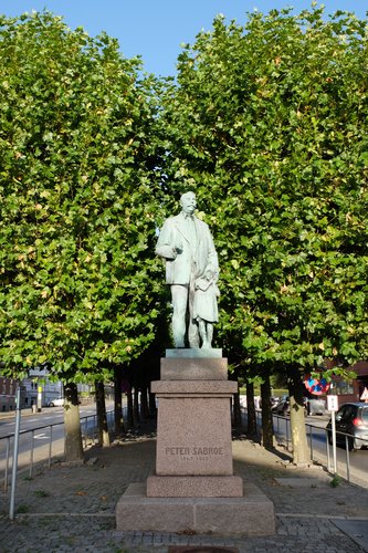 Mindestatue af Peter Sabroe